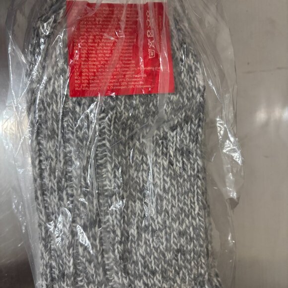 2 Pairs Mil-Tec Norwegian Wool Socks Grey 42-43, Large, Gray, New - Picture 3 of 3